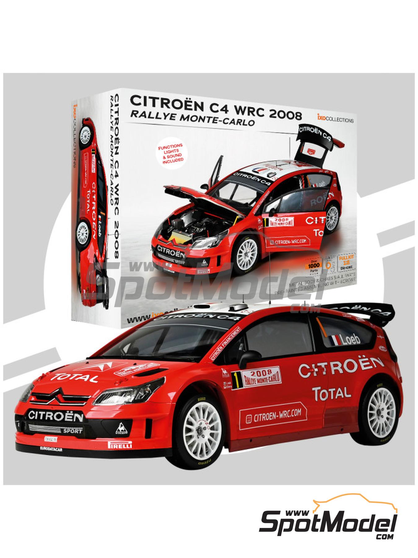 オートアート】1/18 シトロエン C4 WRC #1 S.Loeb D.Elena 2008年